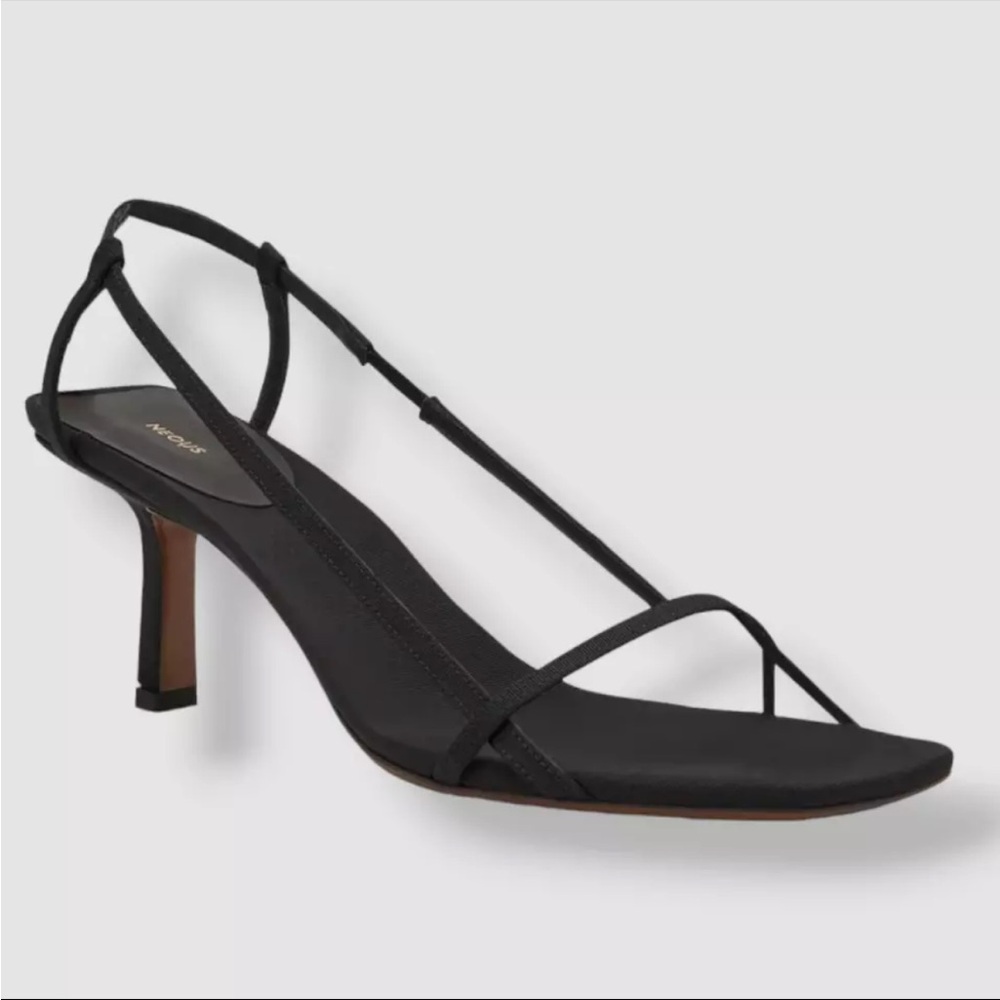 Neous Women's Black Merga Slingback Heels Size 6.5